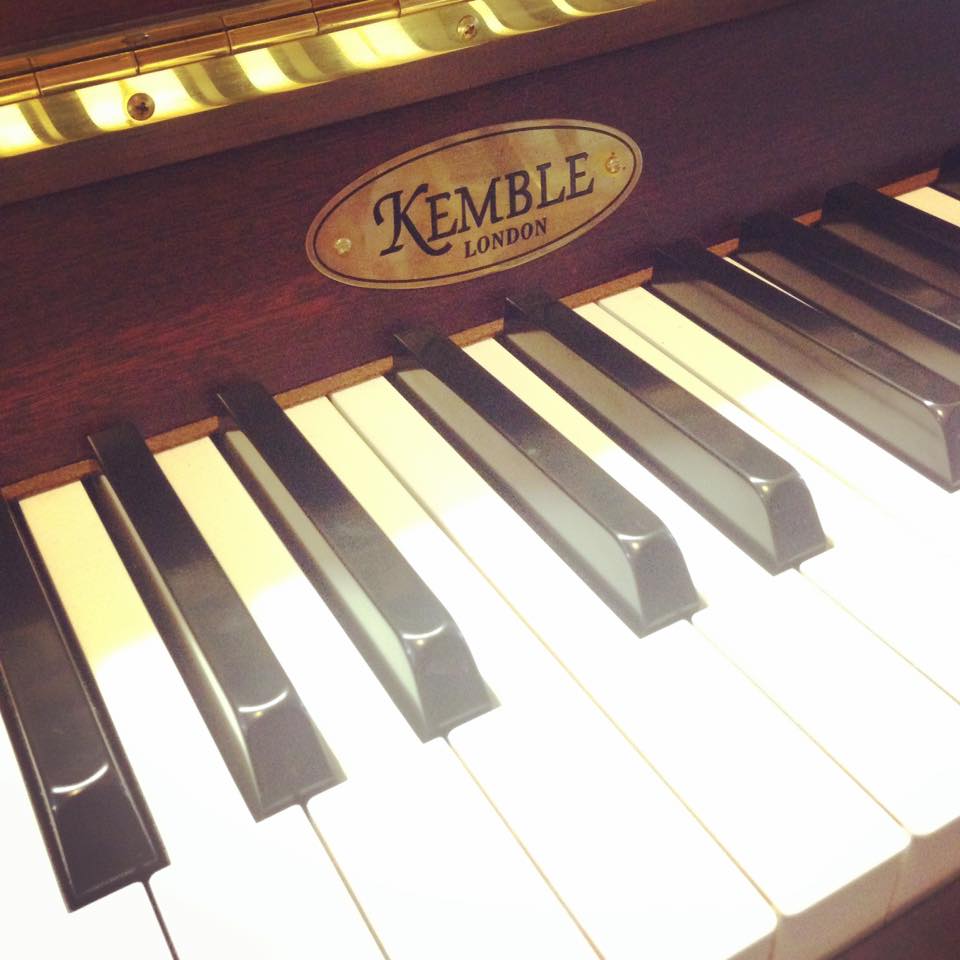 KEMBLE Satin Dark Mahogany upright piano